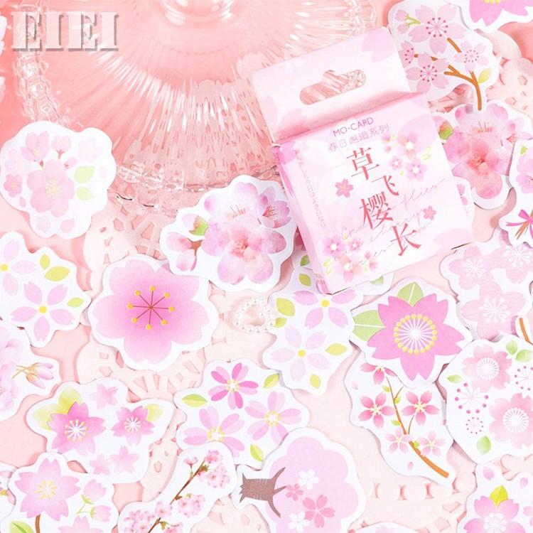 即納 海外フレークシール さくら 桜 箱入り 手帳デコ コラージュ素材