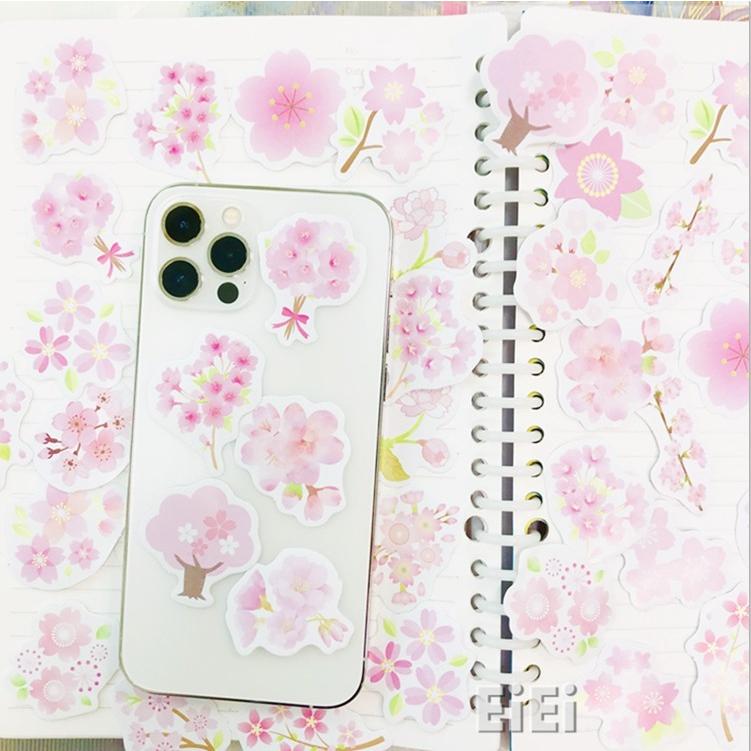 即納 海外フレークシール さくら 桜 箱入り 手帳デコ コラージュ素材