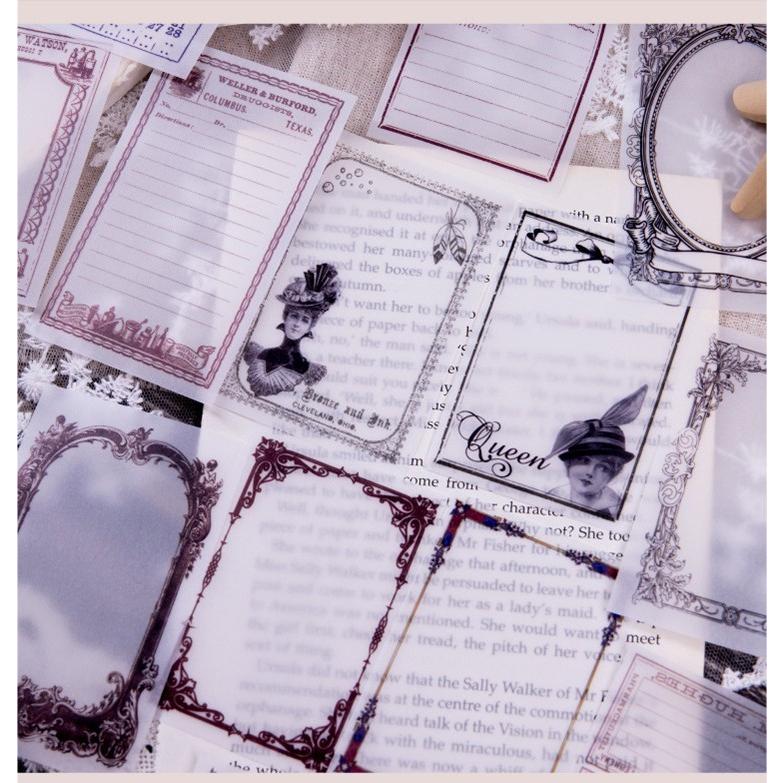 即納 透ける 便箋 半透明 硫酸紙 ◇全10種類◇コラージュ ジャンク