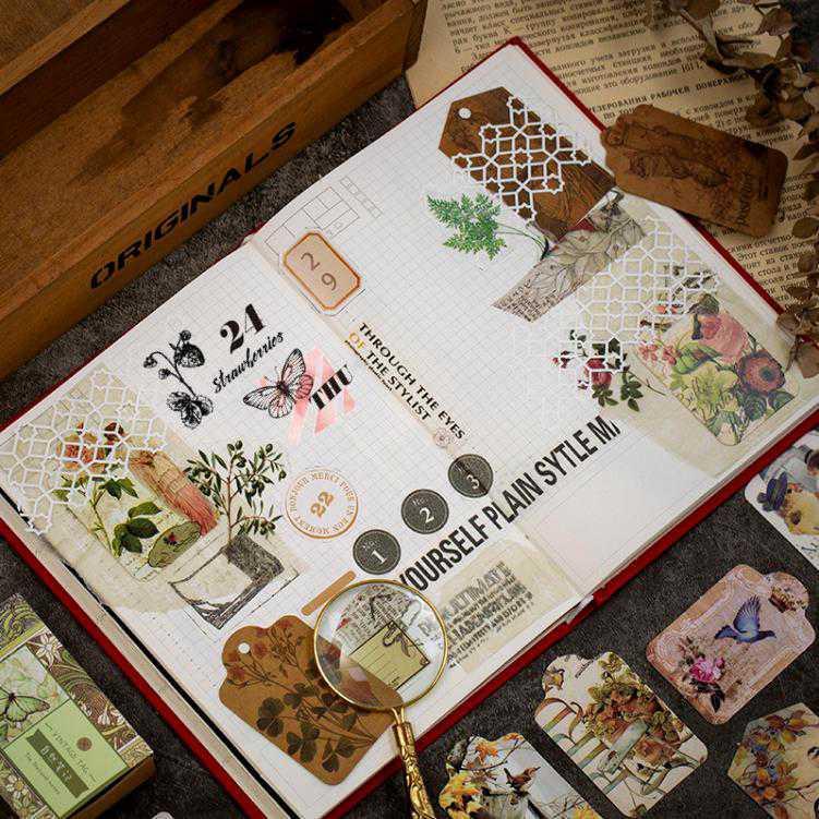 海外 アンティークタグ ビンテージタグ レトロ 50枚入り デザイン 全て