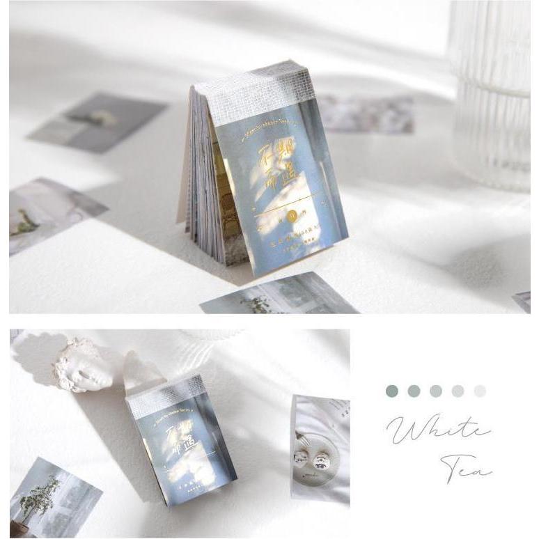 即日出荷 海外シール マスキングテープ素材 50枚綴り ミニシールブック