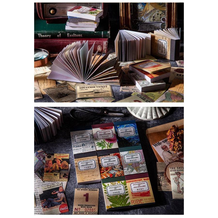 即日出荷 ヴィンテージペーパー シールブック 和紙 英字 新聞◇1冊50枚