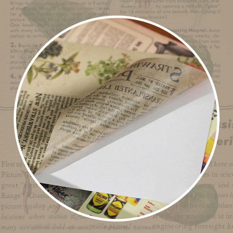 即納 シールブック 50頁/冊 製本タイプ 縦収納可 大容量 アンティーク