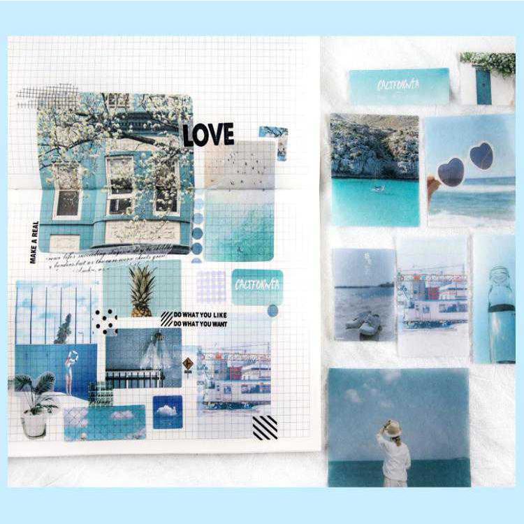 フレークシール 70枚 海外 コラージュ 素材 マスキングテープ素材