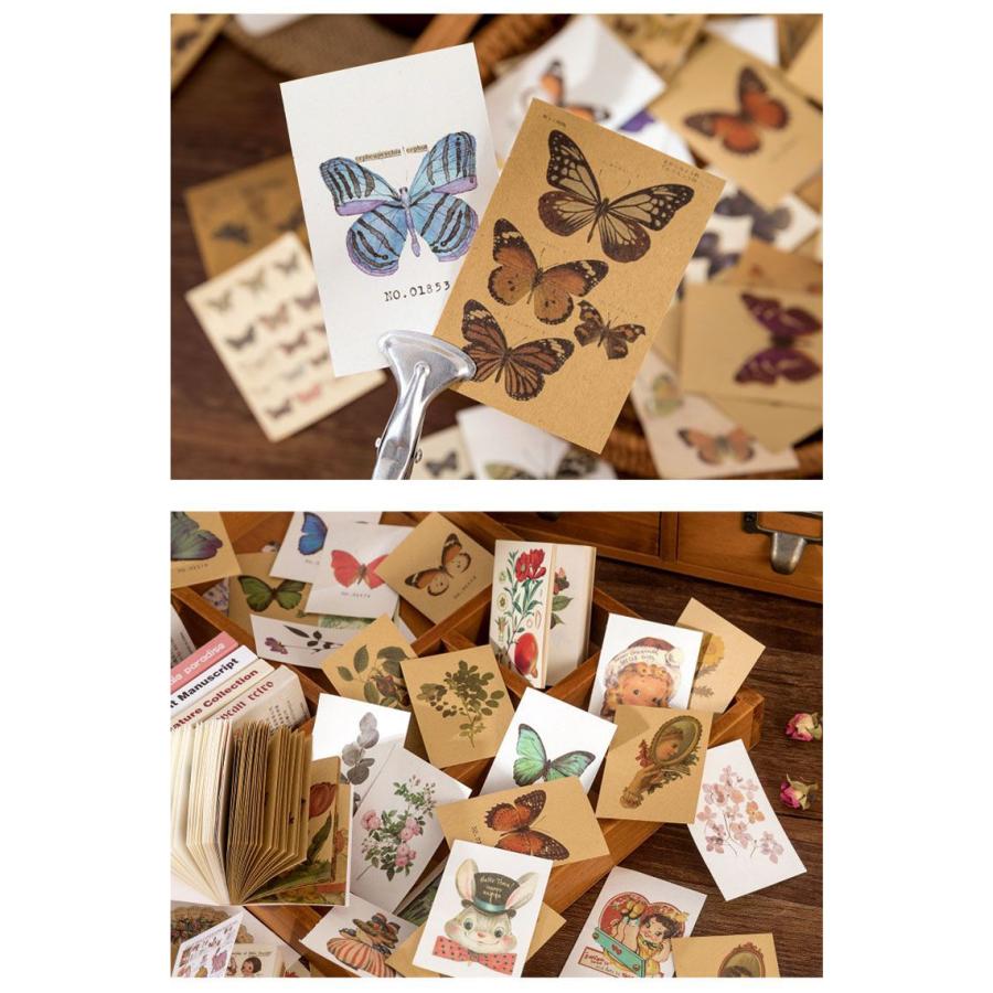 即日出荷 海外 ヴィンテージペーパー 素材紙 ◇80枚 2種類紙質 全8