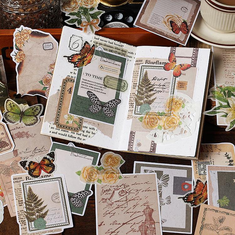 はちぽんページ♡ 海外マステ新品未使用品+コラージュ素材紙セット はちぽんページ♡ 海外マステ新品未使用品+コラージュ素材紙