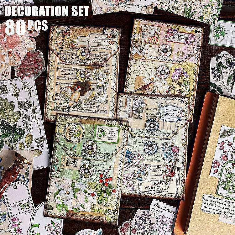 【80サイズ】デザぺ紙もの大量詰め合わせコラージュ素材 メモ シール コラージュ素材大量まとめ売り SALE♡コラージュ素材 大量 まとめ売り