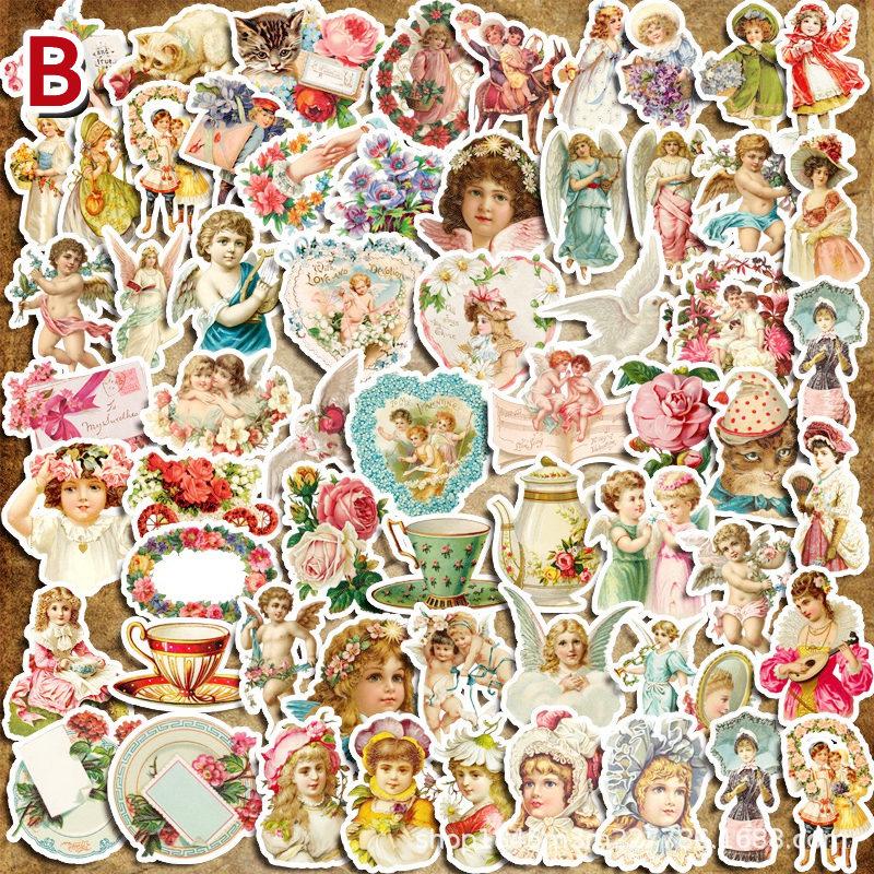 海外ステッカー　女の子　装飾　まとめ売り 海外ステッカー 女の子 装飾 まとめ売り 海外人物ステッカー 30枚