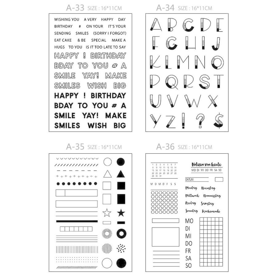 即日出荷 クリアスタンプ クリアスタンプシート 透明 A33-52 アクリル