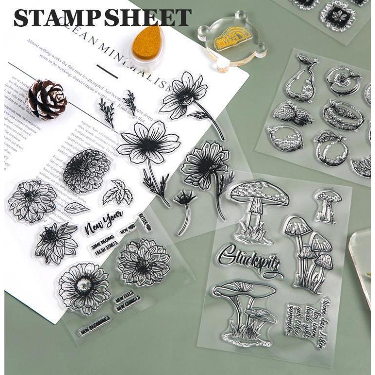 即日出荷 クリアスタンプ クリアスタンプシート 透明 A33-52 アクリル