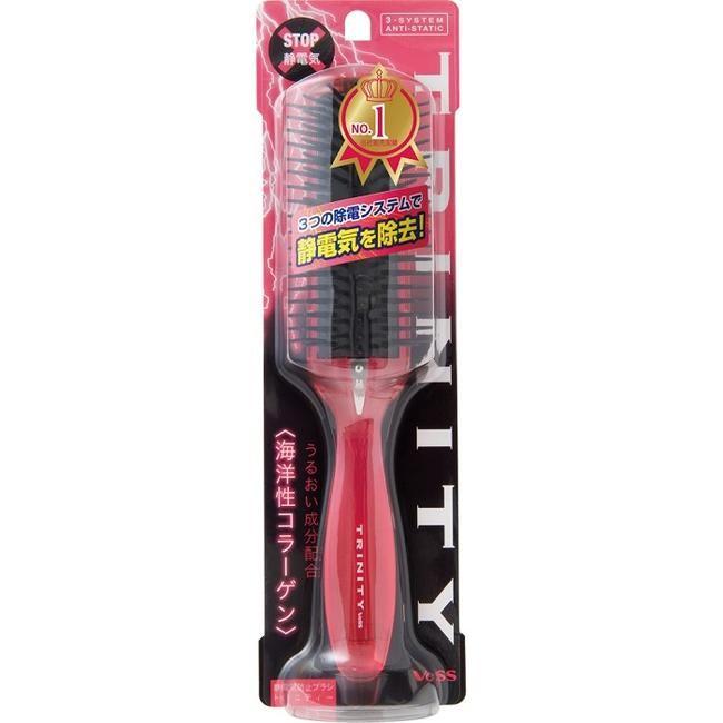 日本製 ギフト】ベス TRINITY 静電気防止 ブローブラシ(大) ナイロン毛