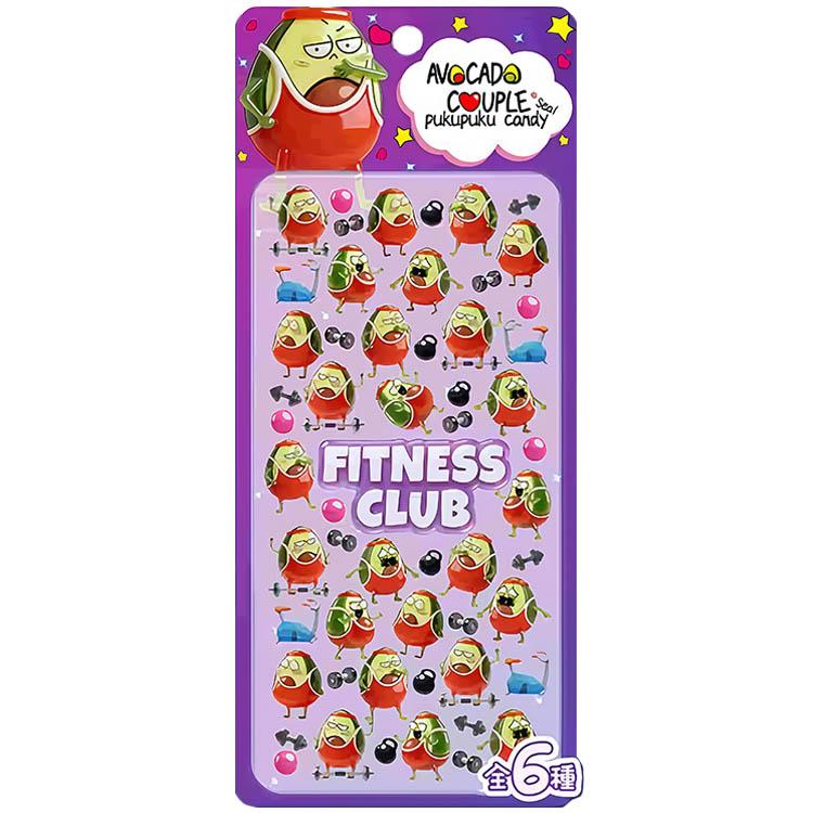 ぷくぷくキャンディシール アボカドカップル 厚さ約5mm SNS 人気 立体