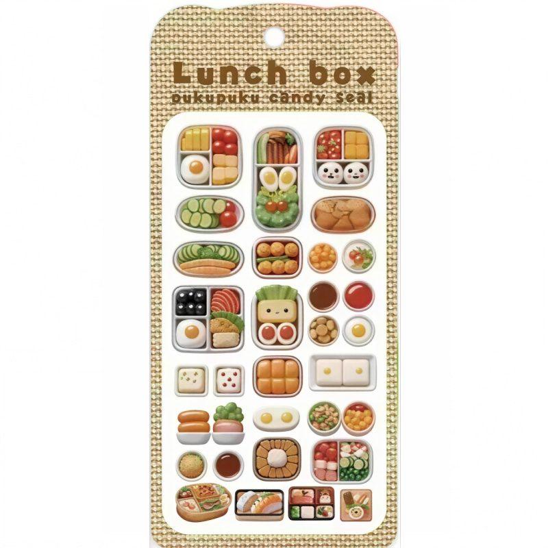 ぷくぷくキャンディシール ランチボックス 厚さ約5mm 人気のお弁当