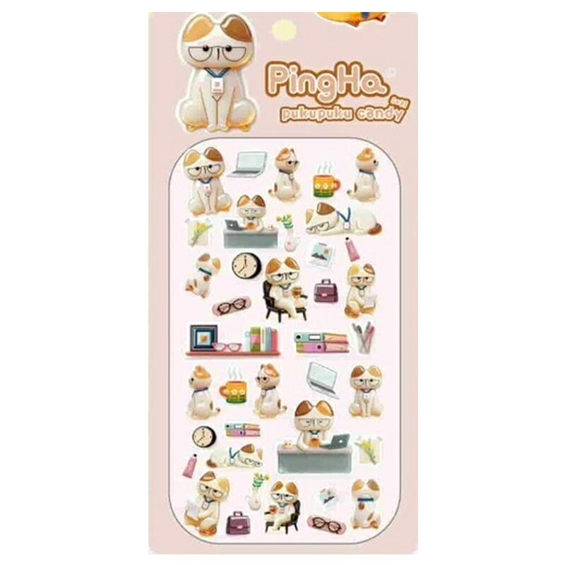 ピンハぷくぷくキャンディシール PNH-830 4種セット 厚さ約5mm SNS