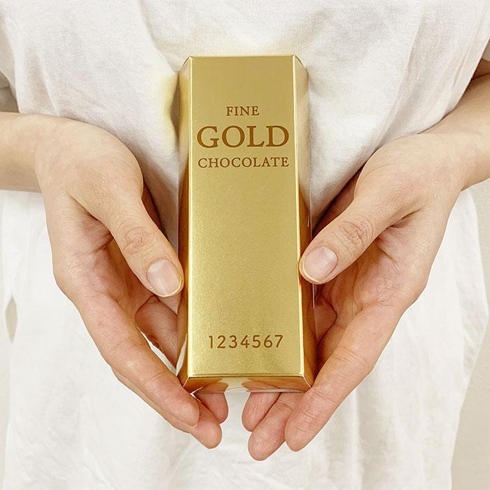 在庫限り！金塊BOXチョコ ゴールドバー インゴット 金ののべ棒 ウケ