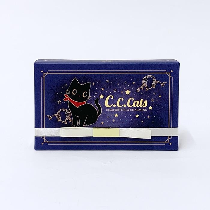 EPOCH社　premier2024 キャシャ猫　世界限定10枚　超希少 在庫限り！C.C.キャッツ ミニギフト チョコ * 青 手提げ袋付き