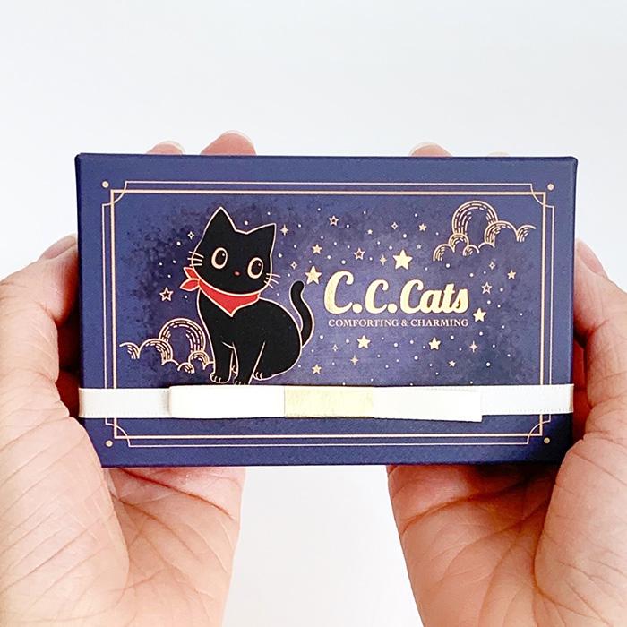 在庫限り！C.C.キャッツ ミニギフト チョコ * 青 手提げ袋付き