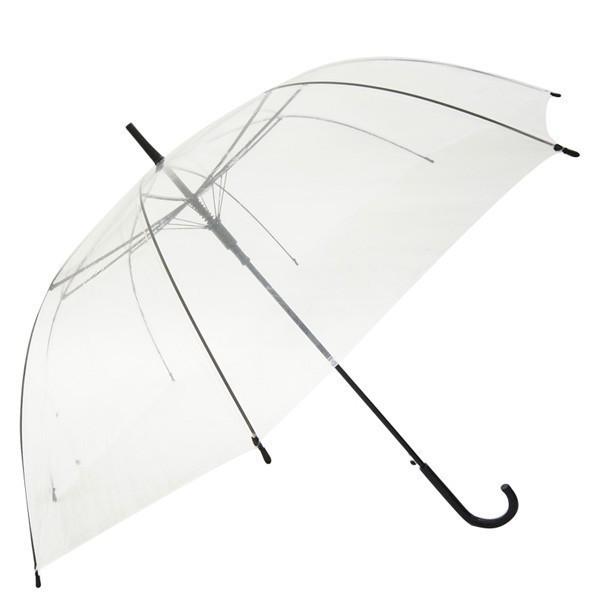即納 ビニール傘 65cm 透明ビニール傘  480本セット（10c/s） 業務用ビニール傘まとめ買いの画像