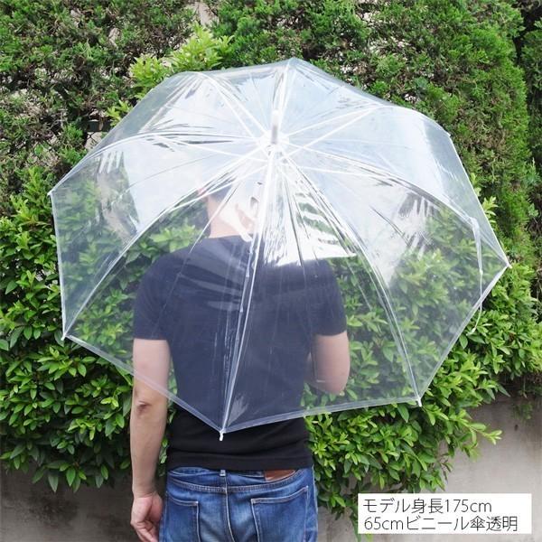 即納 ビニール傘 65cm 透明ビニール傘  480本セット（10c/s） 業務用ビニール傘まとめ買いの画像