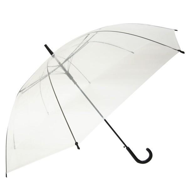 即納 ビニール傘 70cm (超特大サイズ) 透明 ジャンプ式 144本セット(3c