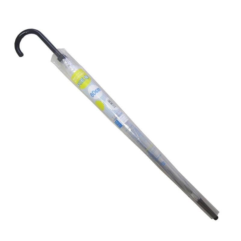 ビニール傘まとめ買い 60cm 透明 黒骨・ジャンプ式 600本セット（10c/s）の画像