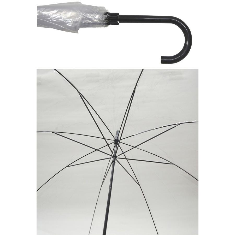 即納 ビニール傘60cm 手開き式300本(5c/s) 透明 60センチ傘の画像
