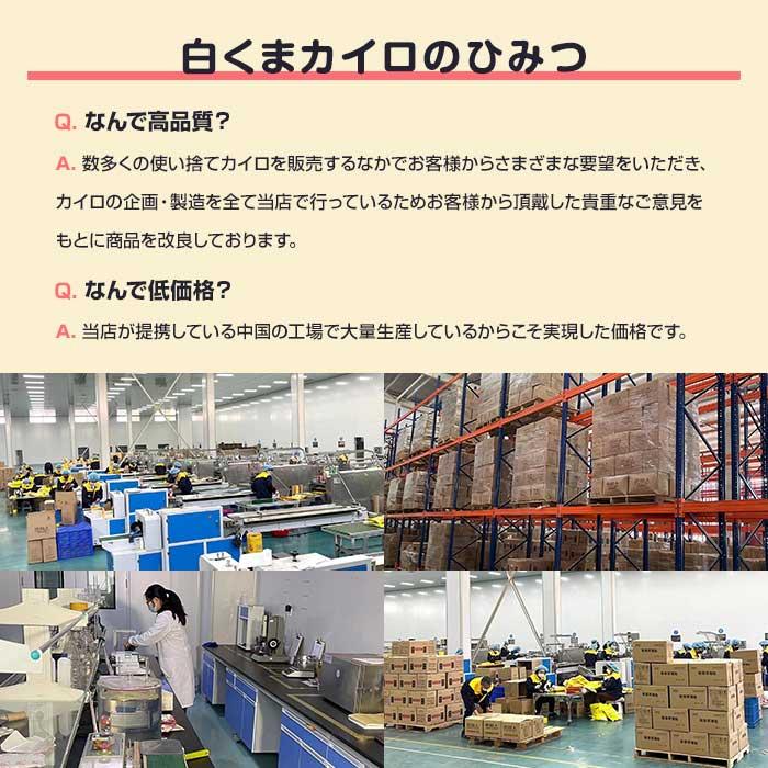 即納 カイロ貼る 白くまカイロ 貼る レギュラー 1，200個セット(10個入×120袋、5c/s) 貼れる カイロ まとめ買い_10
