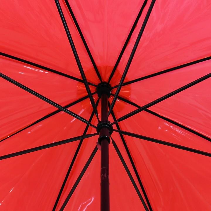 カラービニール傘 * ビニール傘50cm カラー 赤 (レッド) 6本 カラービニール傘 * ビニール傘50cm カラー 赤 (レッド) 6本