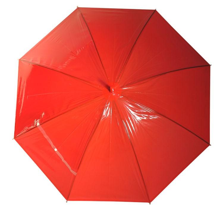 カラービニール傘  * ビニール傘50cm カラー 赤 （レッド） 6本セット *｜oroshistadium｜16