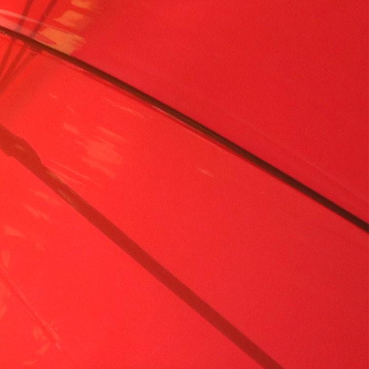 カラービニール傘  * ビニール傘50cm カラー 赤 （レッド） 6本セット *｜oroshistadium｜19