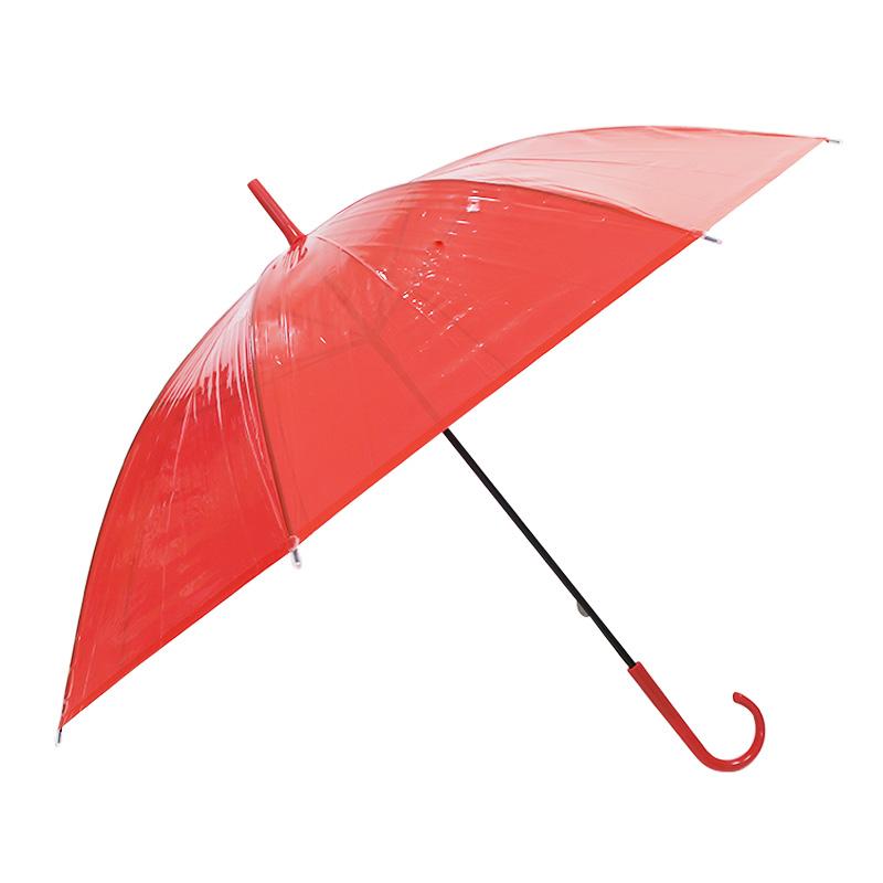 カラービニール傘 * ビニール傘50cm カラー 赤 （レッド） 600本セット