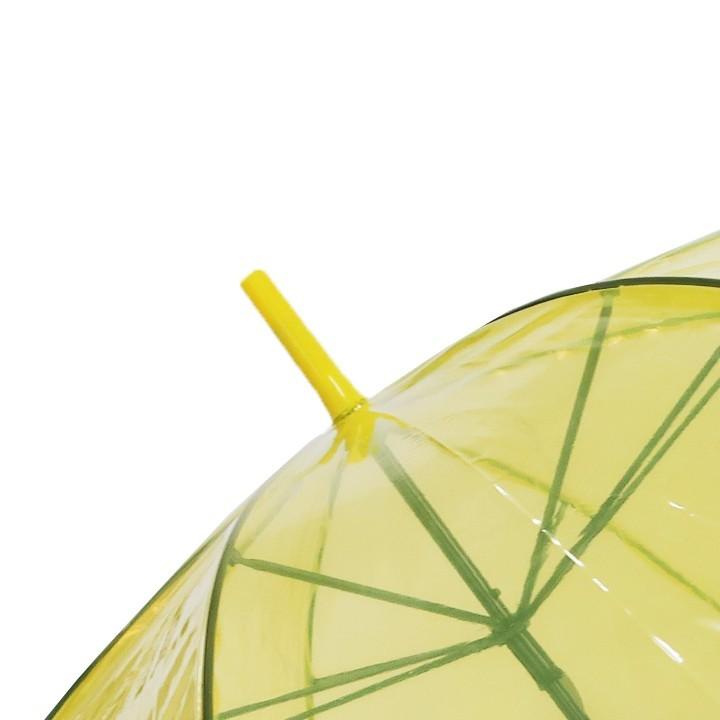 即納 ビニール傘 50cm カラー 黄色 （イエロー） 600本セット(10c/s) ビニ傘 長傘 透明 おしゃれ かわいい まとめ買い アンブレラスカイの画像