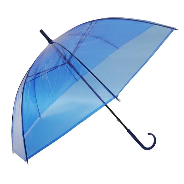 カラービニール傘 * ビニール傘 50cm カラー青 600本セット(10c/s