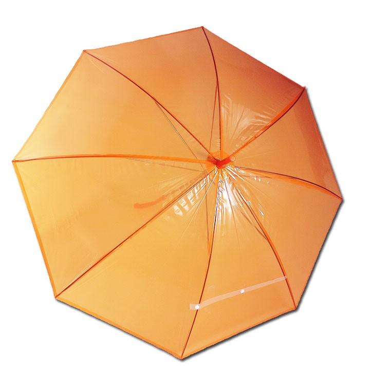 即日発送 カラービニール傘 * ビニール傘 50cm カラーオレンジ 30本