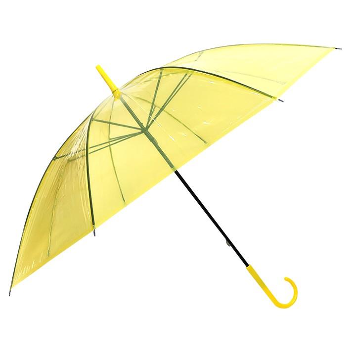 水彩画 自転車とオレンジの傘 約30cm x 40cm 色が選べる カラービニール傘 * ビニール傘 50cm カラー