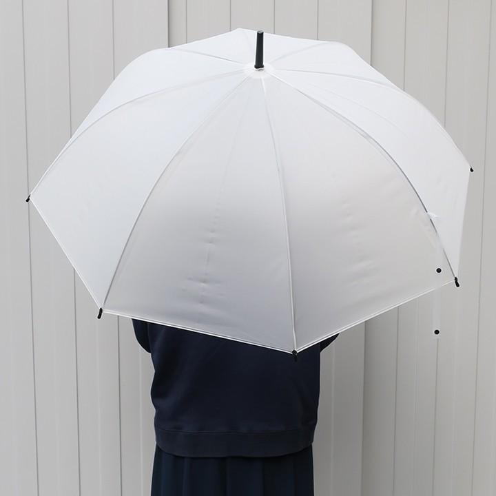 ビニール傘まとめ買い  65cmビニール傘 （特大サイズ）乳白 ジャンプ式　480本セット(10c/s) *の画像