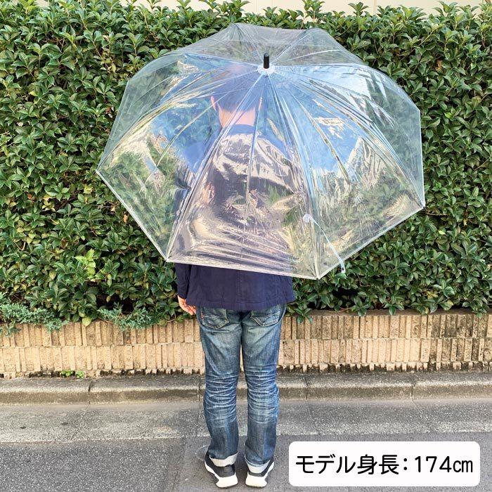 ビニール傘 80cm 透明 ジャンプ式 6本セット 特大傘 大きい傘 軽い