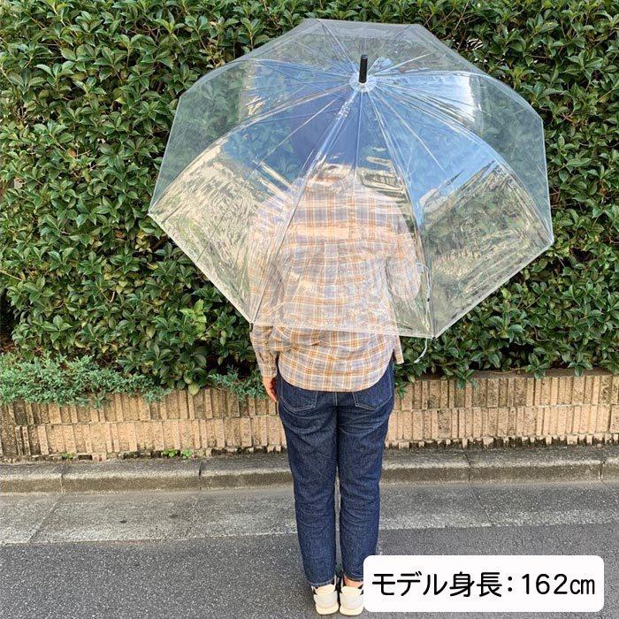 ビニール傘 80cm 透明 ジャンプ式 6本セット 特大傘 大きい傘 軽い