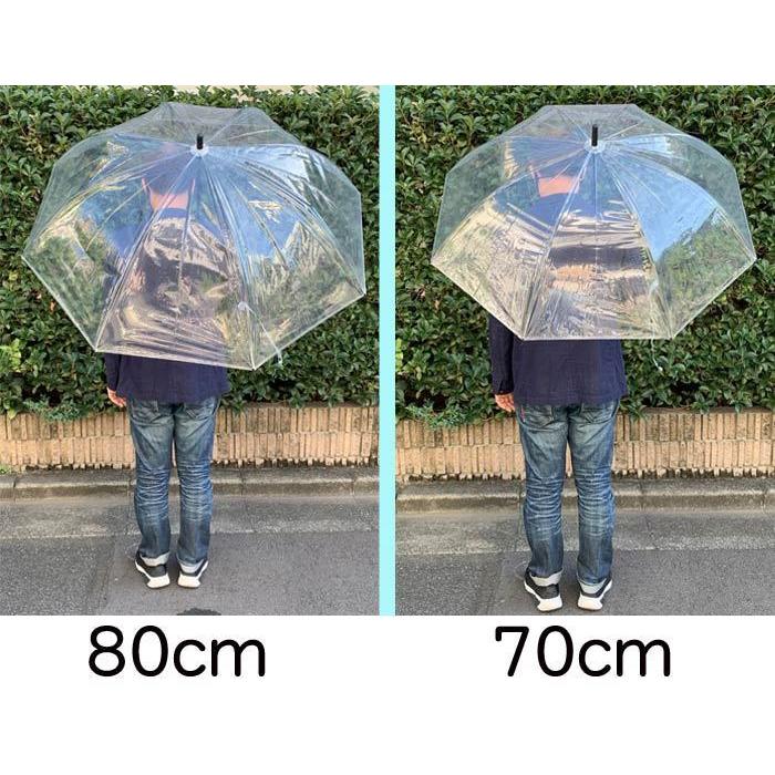 ビニール傘 80cm 透明 ジャンプ式 6本セット 特大傘 大きい傘