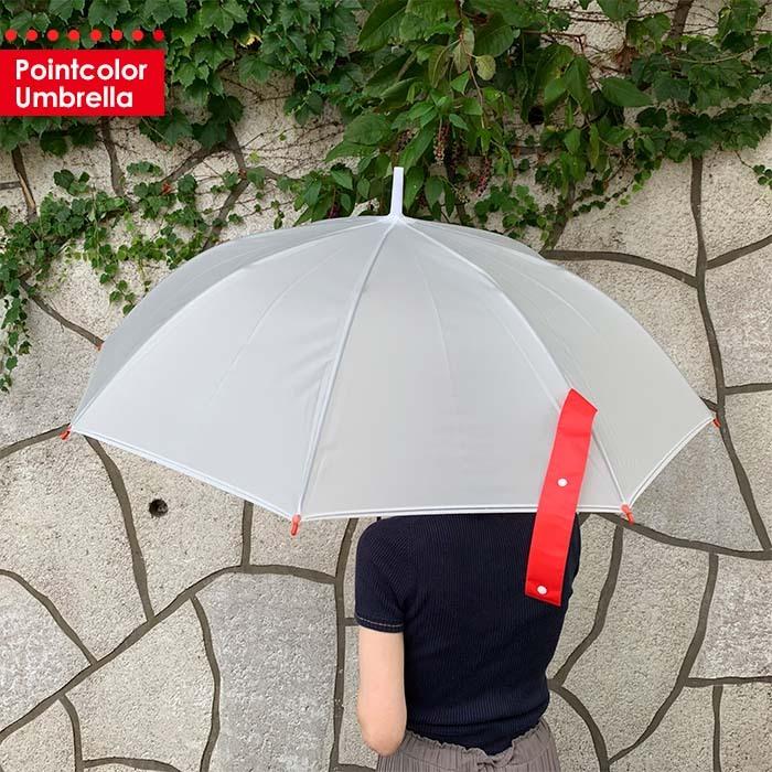 激安先着 送料無料 即日発送 ビニール傘 60cm ジャンプ シンプル ポイントカラービニール傘 赤 ホワイト 6本セット Roadmap Socialenterprises Net