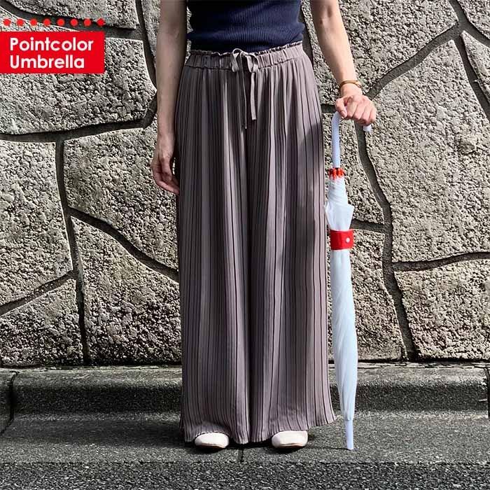 激安先着 送料無料 即日発送 ビニール傘 60cm ジャンプ シンプル ポイントカラービニール傘 赤 ホワイト 6本セット Roadmap Socialenterprises Net