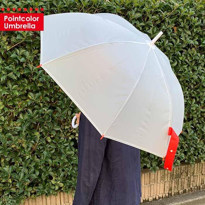 激安先着 送料無料 即日発送 ビニール傘 60cm ジャンプ シンプル ポイントカラービニール傘 赤 ホワイト 6本セット Roadmap Socialenterprises Net