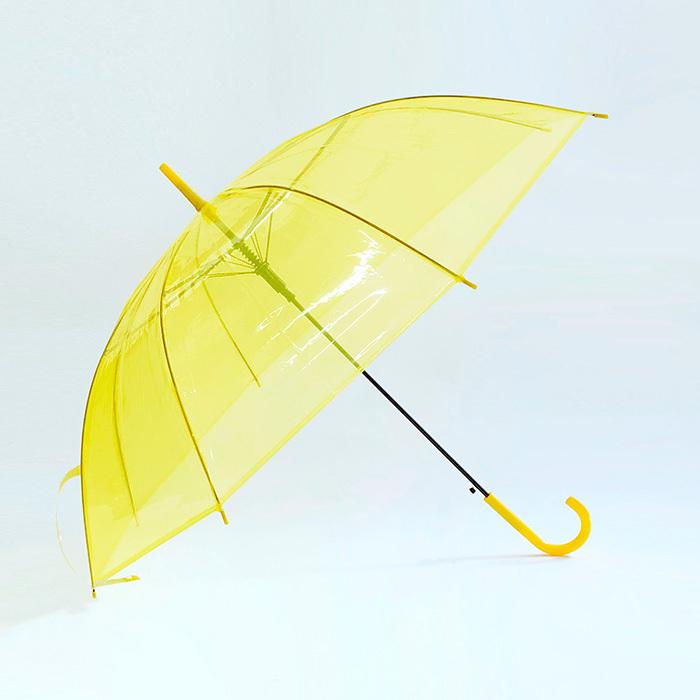 60cm カラービニール傘 黄 30本セット カラー傘 ジャンプ式 : 販促