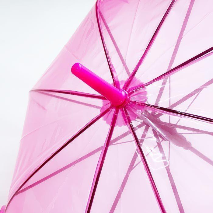 60cm カラービニール傘 ピンク 60本セット(1c/s) カラー傘 ジャンプ式