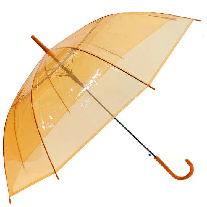 60cm カラービニール傘 オレンジ 60本セット(1c/s) カラー傘 ジャンプ