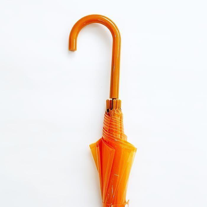 60cm カラービニール傘 オレンジ 300本セット(5c/s) カラー傘 ジャンプ式の画像