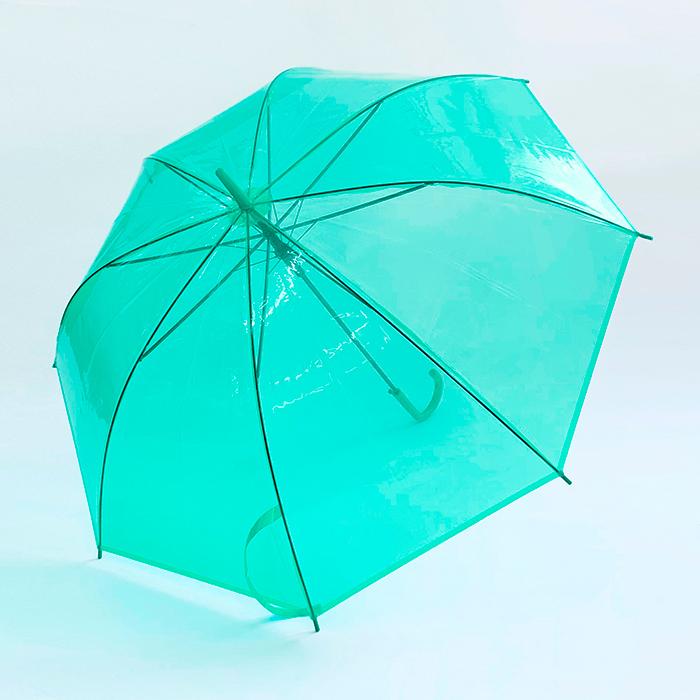 即納 60cm カラービニール傘 緑 300本セット(5c/s) カラー傘 ジャンプ式の画像