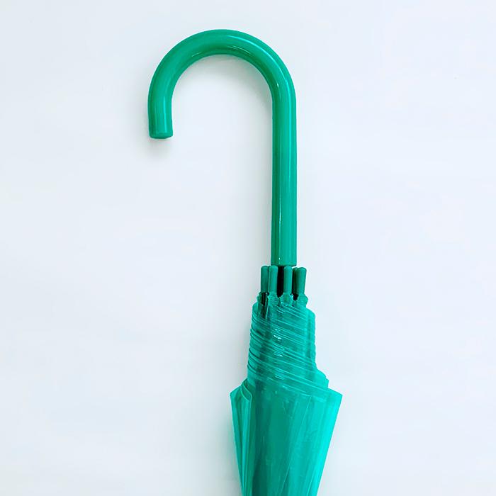 即納 60cm カラービニール傘 緑 300本セット(5c/s) カラー傘 ジャンプ式の画像