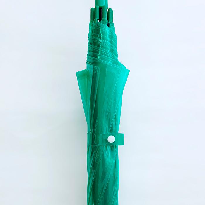 即納 60cm カラービニール傘 緑 300本セット(5c/s) カラー傘 ジャンプ式の画像
