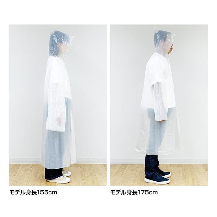 オリジナル 軽量簡易レインコート 1,000個セット(10c/s) 男女兼用 梅雨対策 レインウェア コンパクト 軽量 使い捨て 業務用の画像